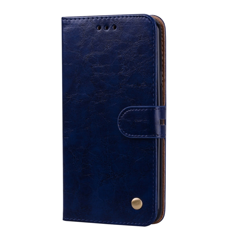 Business Style Oil Wax Texture Horizontal Flip Leather Case for Galaxy J4 (EU Version) (2018), with Holder & Card Slots & Wallet