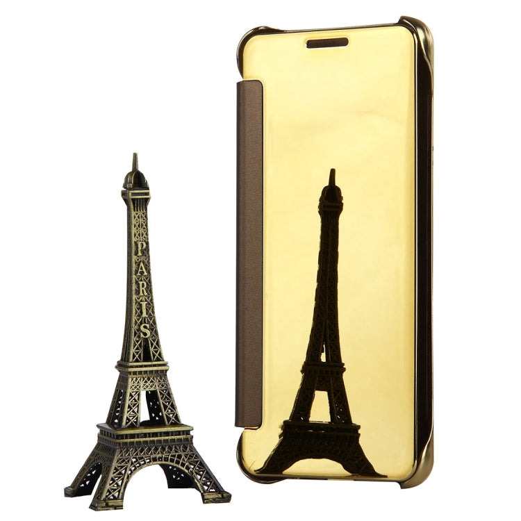 For Galaxy A5 (2017) / A520 Plating Mirror Horizontal Flip Leather Case with Sleep / Wake-up Function