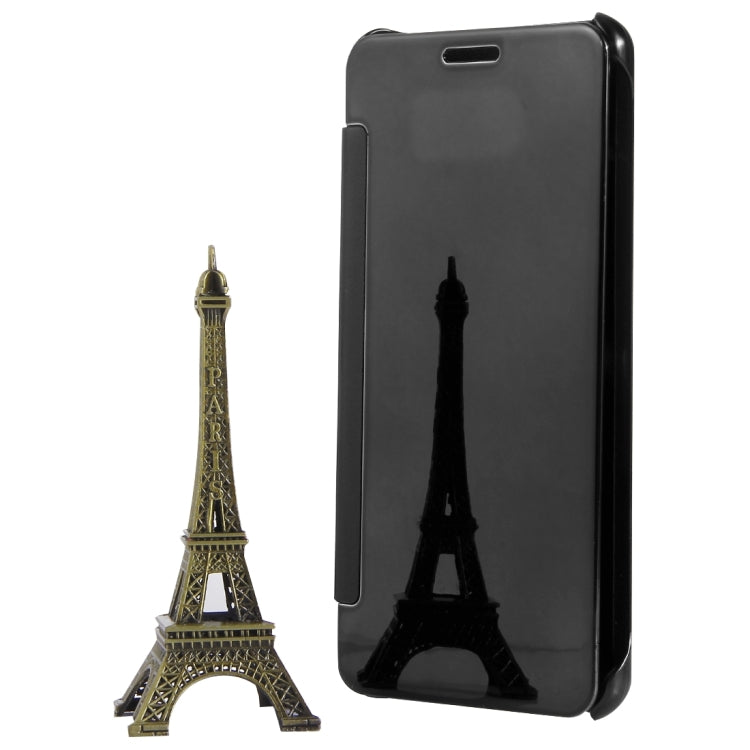 For Galaxy A7 (2017) / A720 Plating Mirror Horizontal Flip Leather Case with Sleep / Wake-up Function