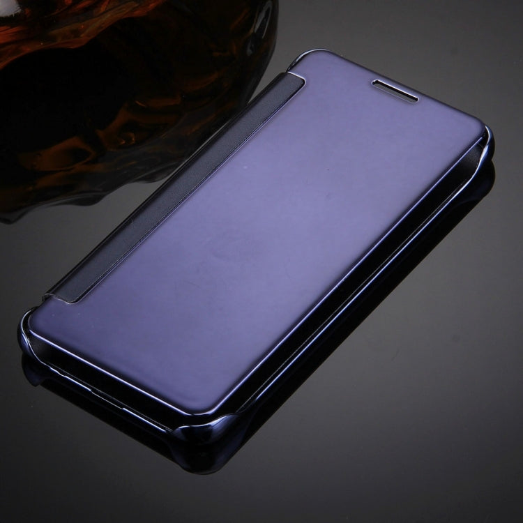 For Galaxy A7 (2017) / A720 Plating Mirror Horizontal Flip Leather Case with Sleep / Wake-up Function