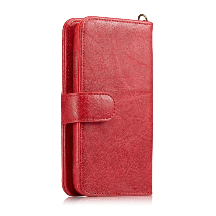 For Galaxy Note 8 PU Detachable Horizontal Flip Protective Leather Case with Card Slots & Wallet & Photo Frame & Lanyard (Red)