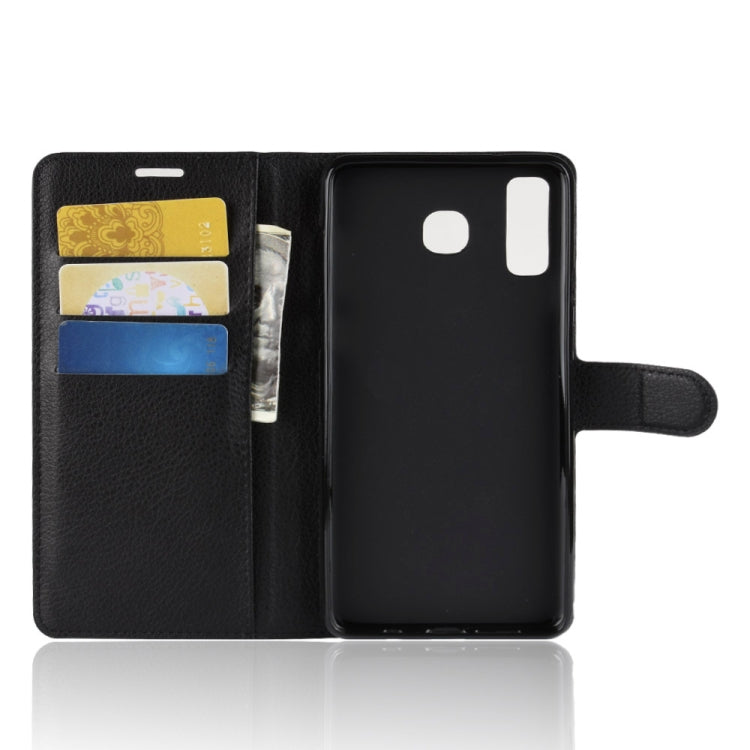 Litchi Texture Horizontal Flip Leather Case for Galaxy A9 Star / A8 Star, with Wallet & Holder & Card Slots