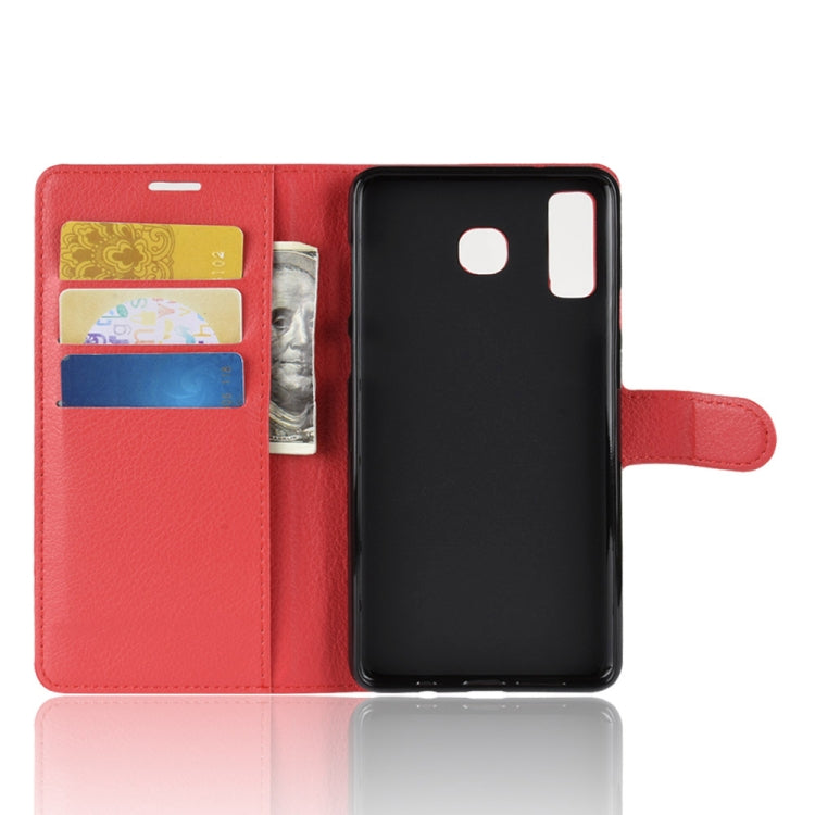 Litchi Texture Horizontal Flip Leather Case for Galaxy A9 Star / A8 Star, with Wallet & Holder & Card Slots