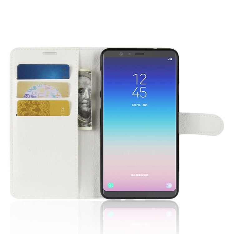 Litchi Texture Horizontal Flip Leather Case for Galaxy A9 Star / A8 Star, with Wallet & Holder & Card Slots