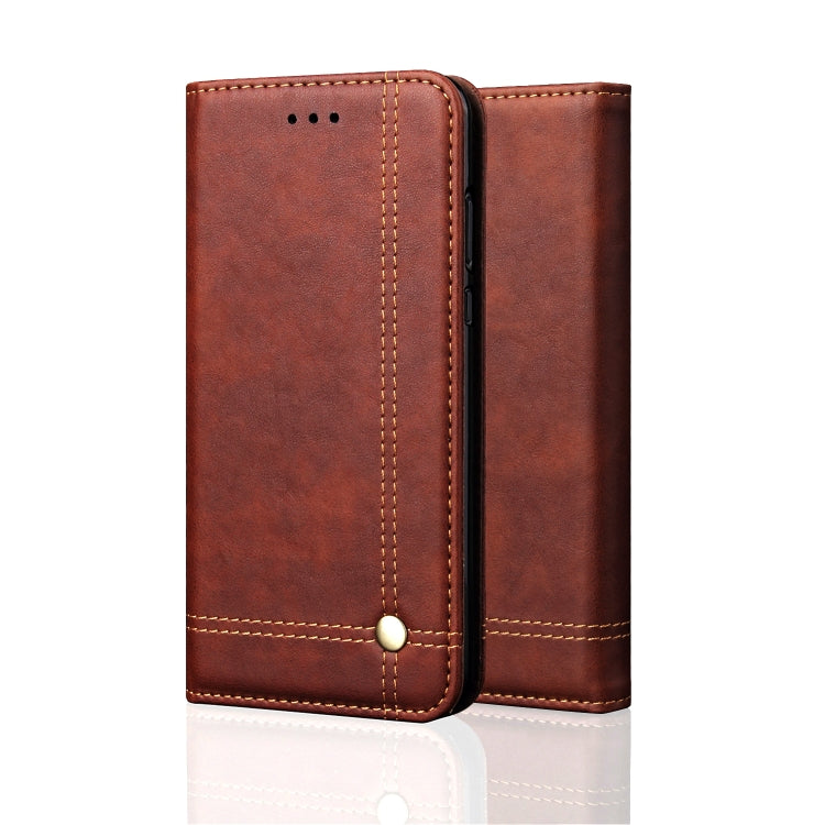 Casual Style Retro Crazy Horse Texture Horizontal Flip Leather Case for Galaxy A7 (2018) / A750, with Card Slots & Holder & Wallet