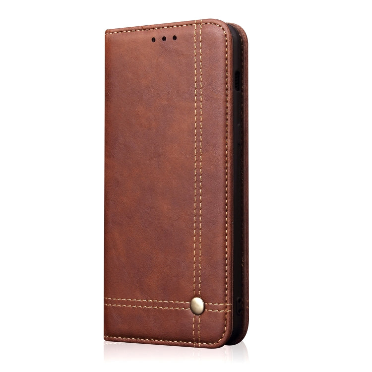 Casual Style Retro Crazy Horse Texture Horizontal Flip Leather Case for Galaxy A7 (2018) / A750, with Card Slots & Holder & Wallet