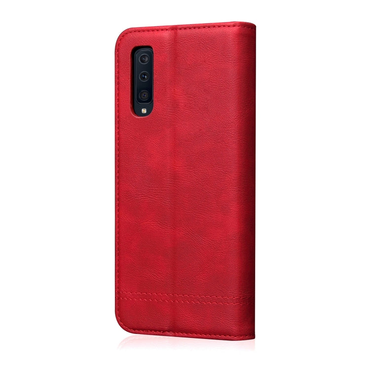 Casual Style Retro Crazy Horse Texture Horizontal Flip Leather Case for Galaxy A7 (2018) / A750, with Card Slots & Holder & Wallet