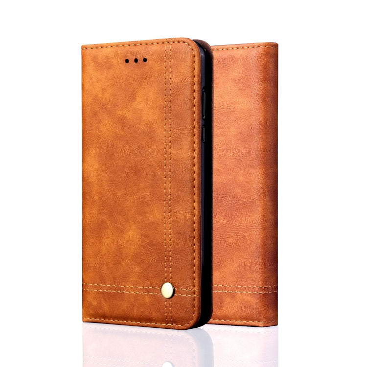 Casual Style Retro Crazy Horse Texture Horizontal Flip Leather Case for Galaxy A7 (2018) / A750, with Card Slots & Holder & Wallet