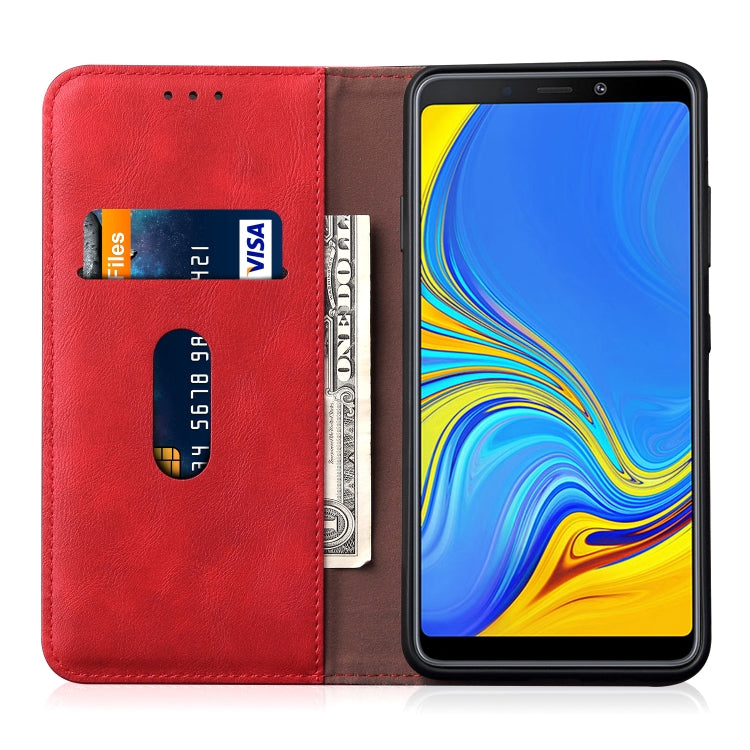 Casual Style Retro Crazy Horse Texture Horizontal Flip Leather Case for Galaxy A9 (2018) / A9s, with Card Slots & Holder & Wallet