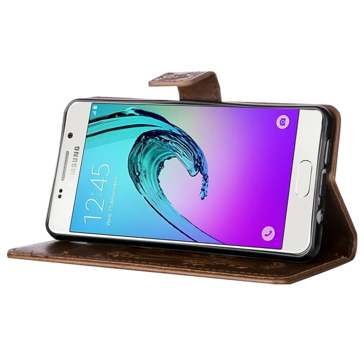 For Galaxy A3 (2016) / A310 Crazy Horse Texture Printing Horizontal Flip Leather Case with Holder & Card Slots & Wallet & Lanyard