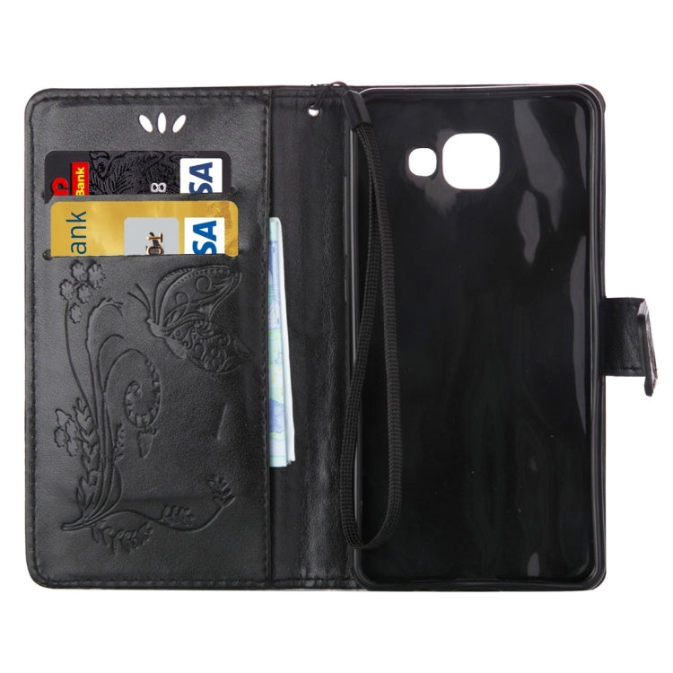For Galaxy A5 (2016) / A510 Crazy Horse Texture Printing Horizontal Flip Leather Case with Holder & Card Slots & Wallet & Lanyard