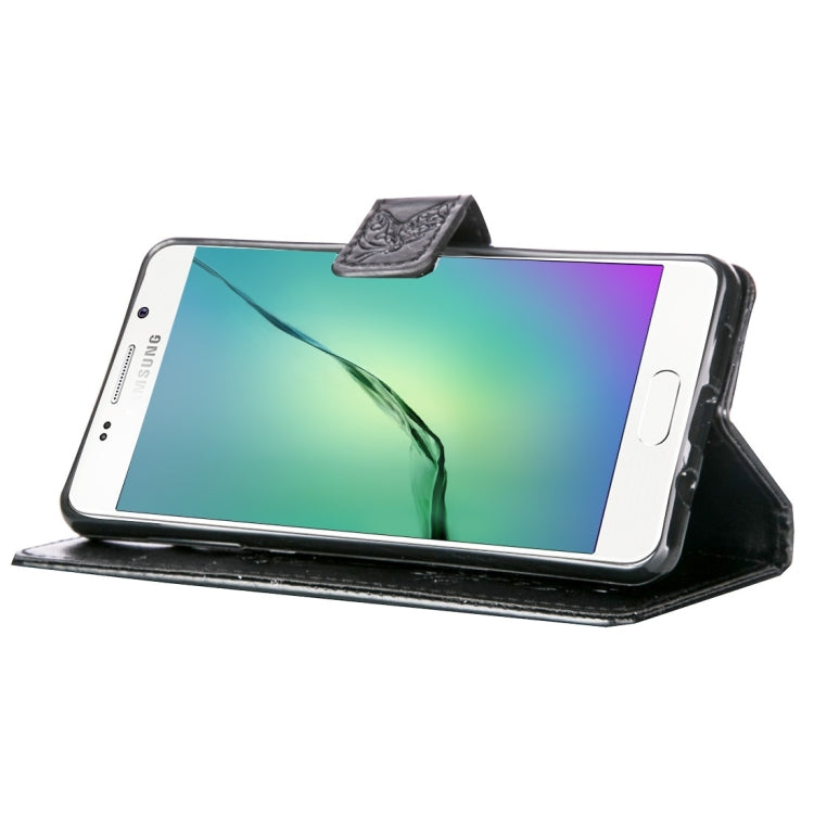 For Galaxy A5 (2016) / A510 Crazy Horse Texture Printing Horizontal Flip Leather Case with Holder & Card Slots & Wallet & Lanyard