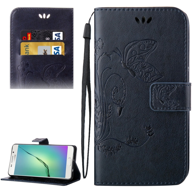 For Galaxy A5 (2016) / A510 Crazy Horse Texture Printing Horizontal Flip Leather Case with Holder & Card Slots & Wallet & Lanyard