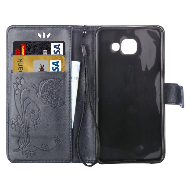 For Galaxy A5 (2016) / A510 Crazy Horse Texture Printing Horizontal Flip Leather Case with Holder & Card Slots & Wallet & Lanyard