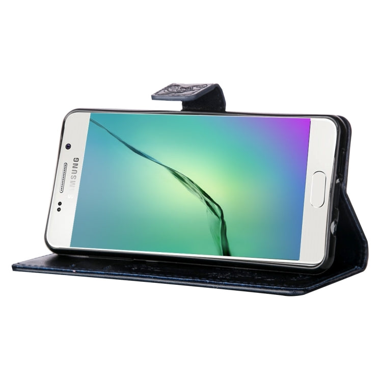 For Galaxy A5 (2016) / A510 Crazy Horse Texture Printing Horizontal Flip Leather Case with Holder & Card Slots & Wallet & Lanyard