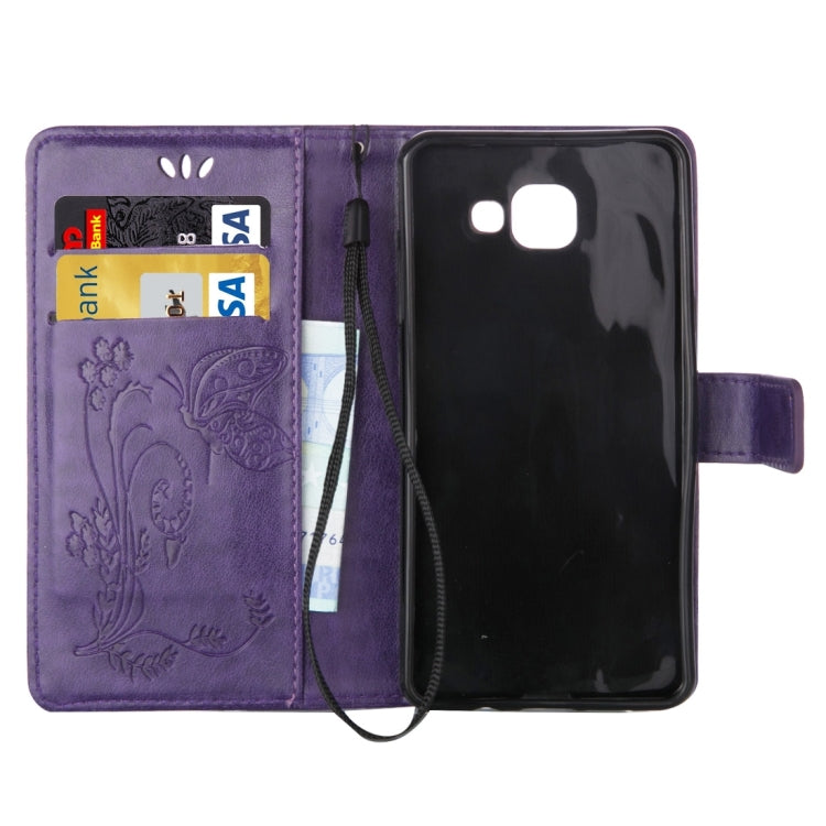 For Galaxy A5 (2016) / A510 Crazy Horse Texture Printing Horizontal Flip Leather Case with Holder & Card Slots & Wallet & Lanyard