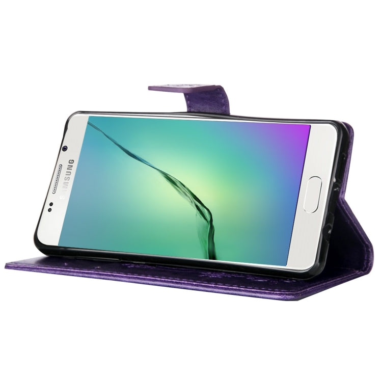 For Galaxy A5 (2016) / A510 Crazy Horse Texture Printing Horizontal Flip Leather Case with Holder & Card Slots & Wallet & Lanyard