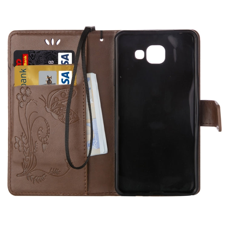 For Galaxy A5 (2016) / A510 Crazy Horse Texture Printing Horizontal Flip Leather Case with Holder & Card Slots & Wallet & Lanyard