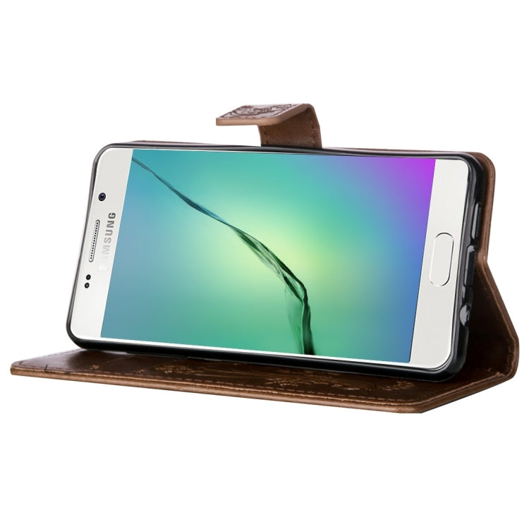 For Galaxy A5 (2016) / A510 Crazy Horse Texture Printing Horizontal Flip Leather Case with Holder & Card Slots & Wallet & Lanyard
