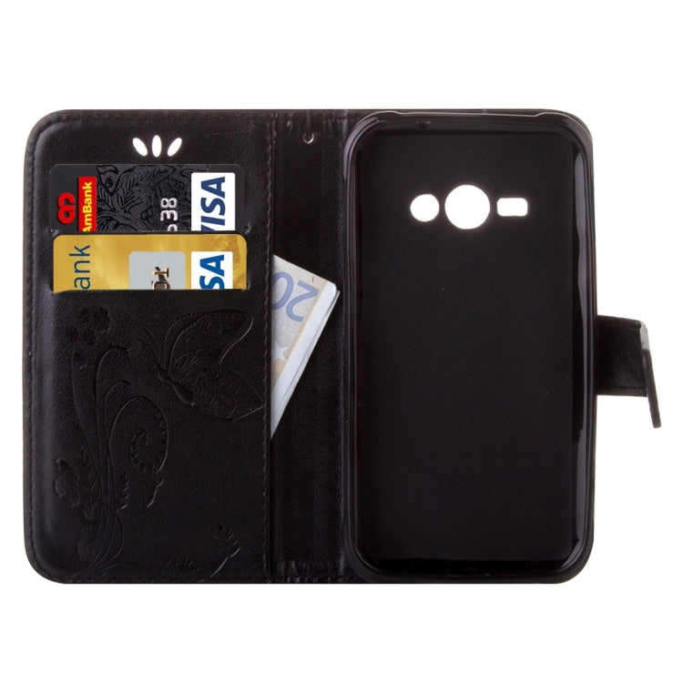 For Galaxy J1 Ace / J110 Crazy Horse Texture Printing Horizontal Flip Leather Case with Holder & Card Slots & Wallet & Lanyard