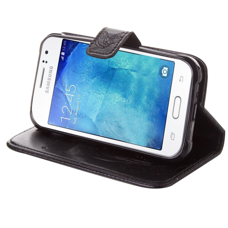 For Galaxy J1 Ace / J110 Crazy Horse Texture Printing Horizontal Flip Leather Case with Holder & Card Slots & Wallet & Lanyard