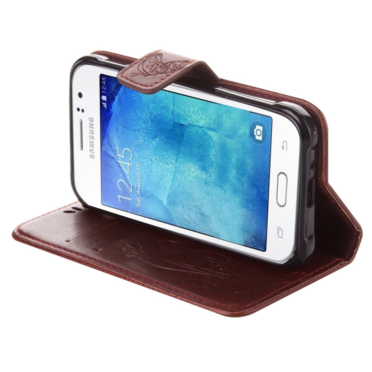 For Galaxy J1 Ace / J110 Crazy Horse Texture Printing Horizontal Flip Leather Case with Holder & Card Slots & Wallet & Lanyard