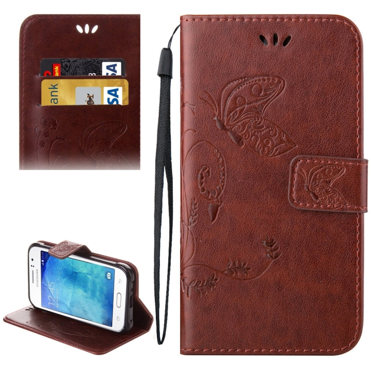 For Galaxy J1 Ace / J110 Crazy Horse Texture Printing Horizontal Flip Leather Case with Holder & Card Slots & Wallet & Lanyard