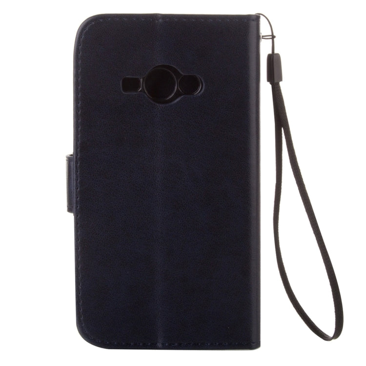 For Galaxy J1 Ace / J110 Crazy Horse Texture Printing Horizontal Flip Leather Case with Holder & Card Slots & Wallet & Lanyard