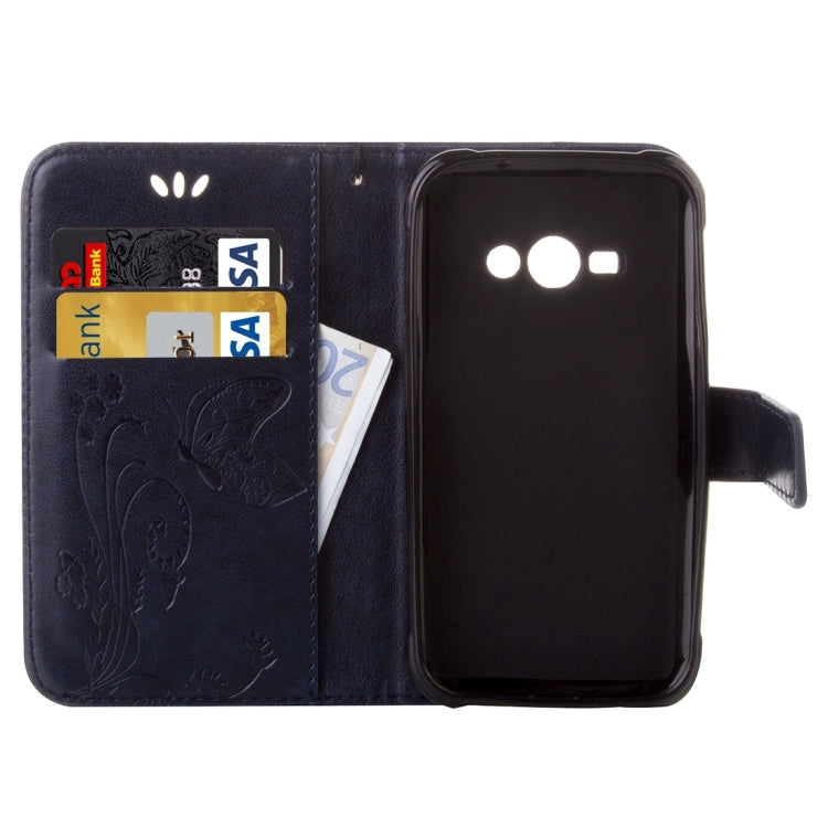 For Galaxy J1 Ace / J110 Crazy Horse Texture Printing Horizontal Flip Leather Case with Holder & Card Slots & Wallet & Lanyard