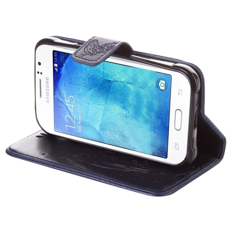 For Galaxy J1 Ace / J110 Crazy Horse Texture Printing Horizontal Flip Leather Case with Holder & Card Slots & Wallet & Lanyard