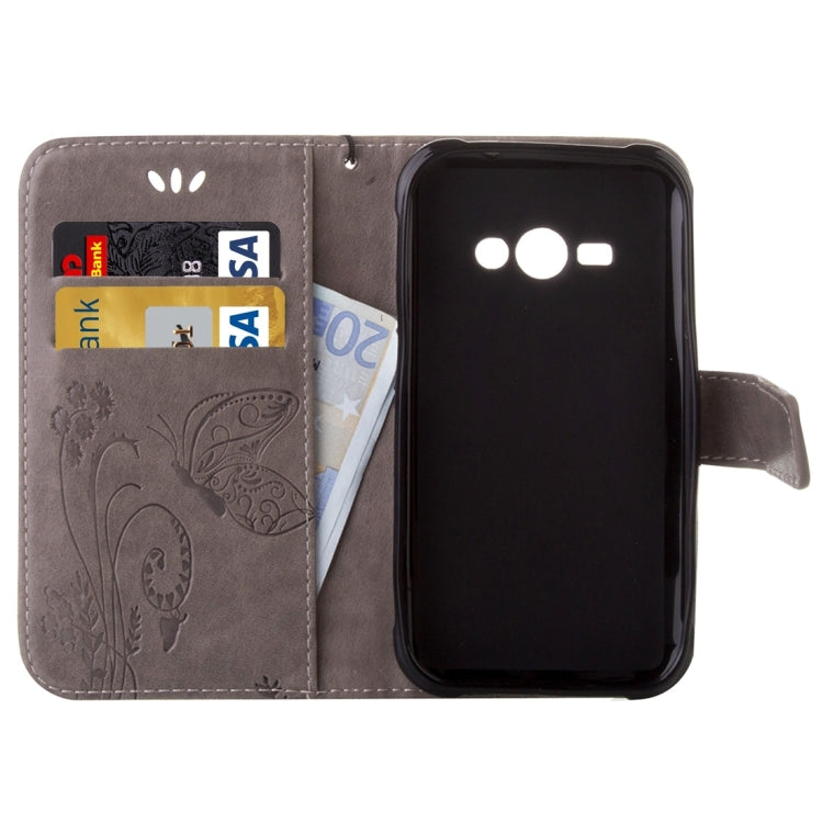For Galaxy J1 Ace / J110 Crazy Horse Texture Printing Horizontal Flip Leather Case with Holder & Card Slots & Wallet & Lanyard