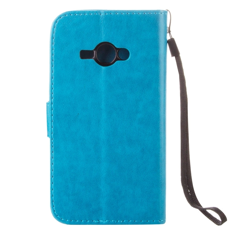 For Galaxy J1 Ace / J110 Crazy Horse Texture Printing Horizontal Flip Leather Case with Holder & Card Slots & Wallet & Lanyard