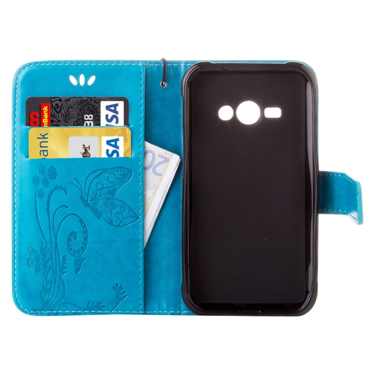 For Galaxy J1 Ace / J110 Crazy Horse Texture Printing Horizontal Flip Leather Case with Holder & Card Slots & Wallet & Lanyard