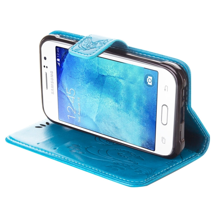 For Galaxy J1 Ace / J110 Crazy Horse Texture Printing Horizontal Flip Leather Case with Holder & Card Slots & Wallet & Lanyard