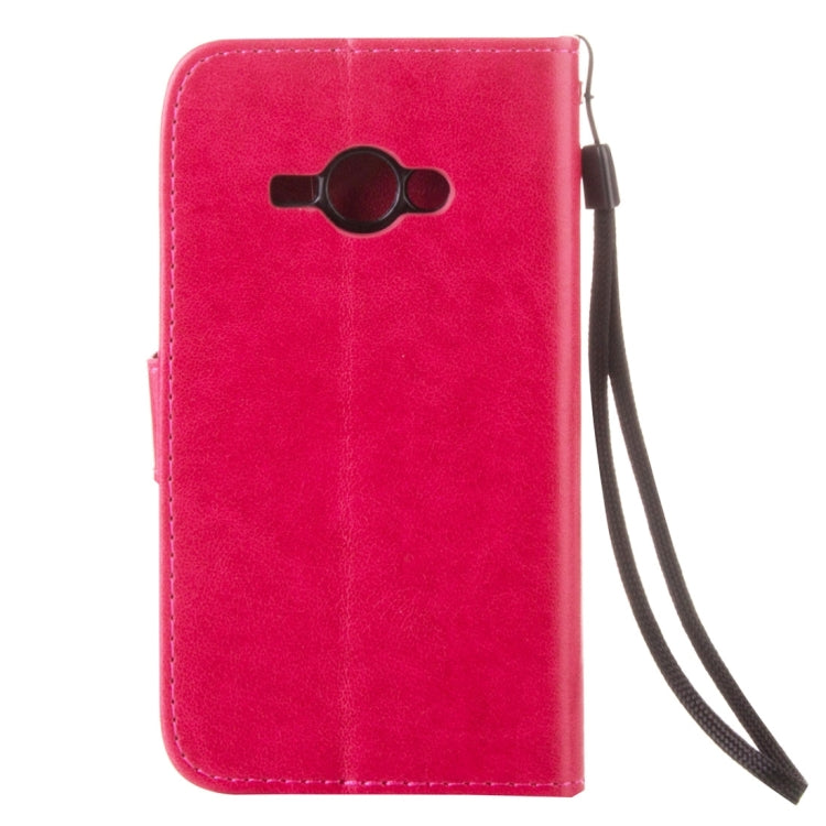 For Galaxy J1 Ace / J110 Crazy Horse Texture Printing Horizontal Flip Leather Case with Holder & Card Slots & Wallet & Lanyard