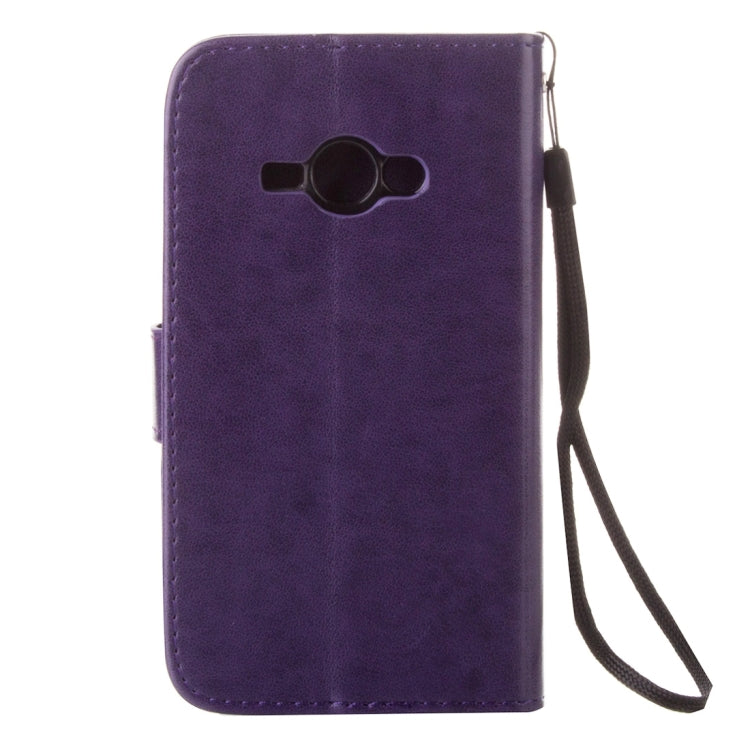 For Galaxy J1 Ace / J110 Crazy Horse Texture Printing Horizontal Flip Leather Case with Holder & Card Slots & Wallet & Lanyard