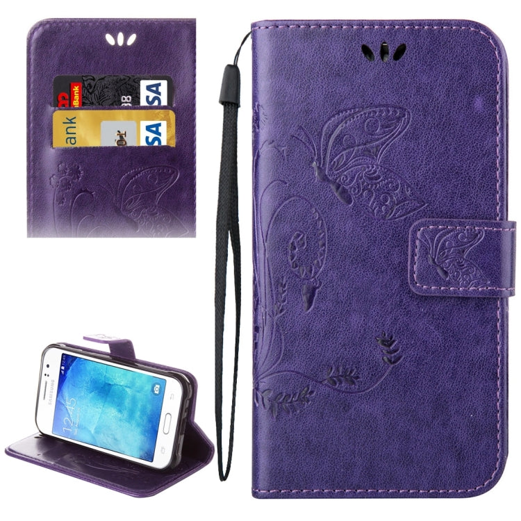 For Galaxy J1 Ace / J110 Crazy Horse Texture Printing Horizontal Flip Leather Case with Holder & Card Slots & Wallet & Lanyard