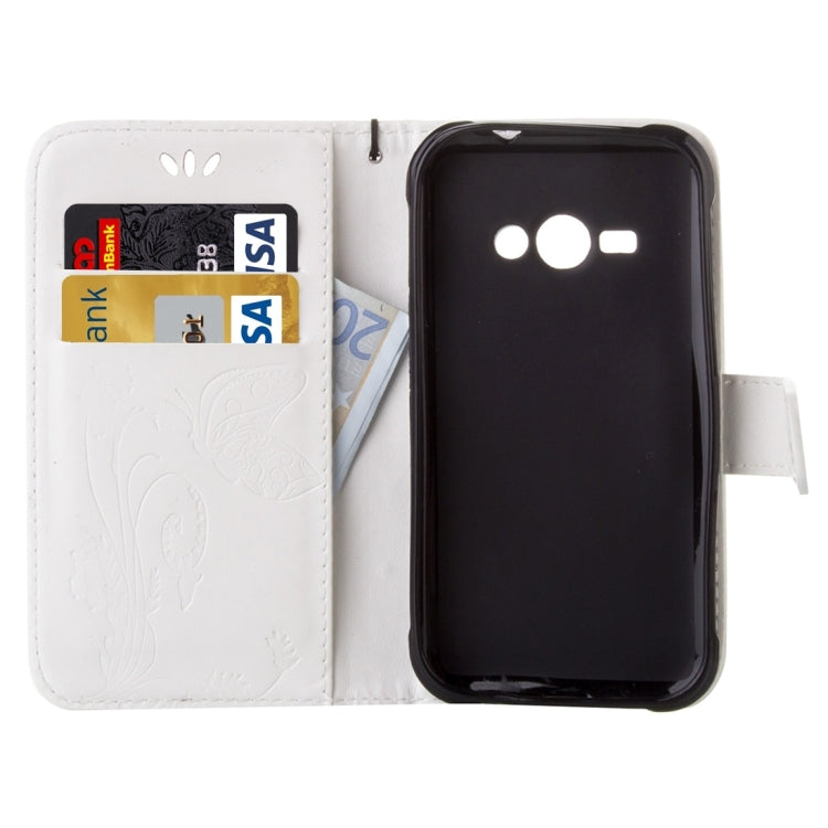 For Galaxy J1 Ace / J110 Crazy Horse Texture Printing Horizontal Flip Leather Case with Holder & Card Slots & Wallet & Lanyard