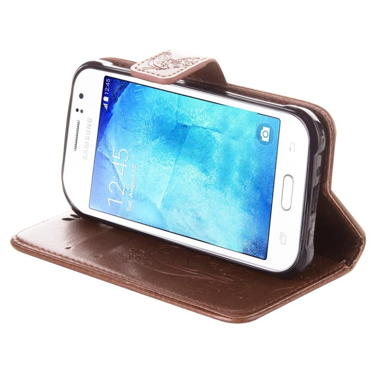 For Galaxy J1 Ace / J110 Crazy Horse Texture Printing Horizontal Flip Leather Case with Holder & Card Slots & Wallet & Lanyard