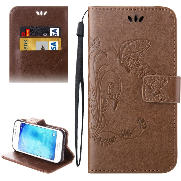 For Galaxy J1 Ace / J110 Crazy Horse Texture Printing Horizontal Flip Leather Case with Holder & Card Slots & Wallet & Lanyard