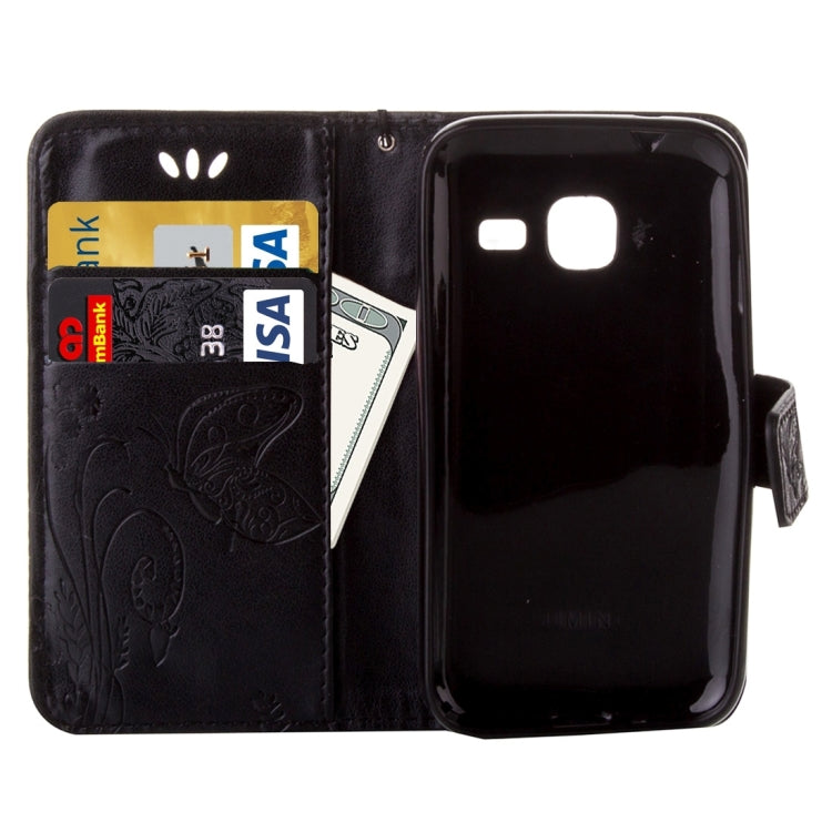 For Galaxy J1 Mini / J105 Crazy Horse Texture Printing Horizontal Flip Leather Case with Holder & Card Slots & Wallet & Lanyard