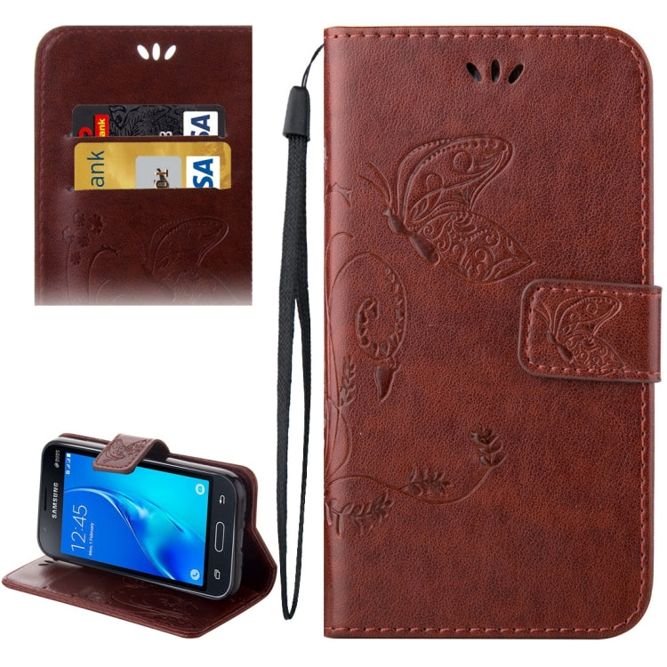 For Galaxy J1 Mini / J105 Crazy Horse Texture Printing Horizontal Flip Leather Case with Holder & Card Slots & Wallet & Lanyard