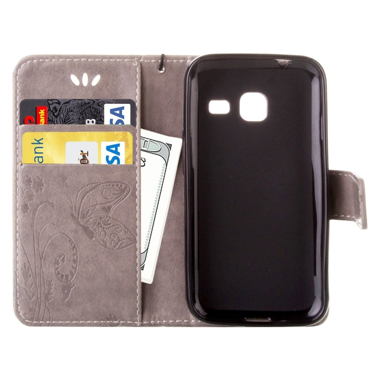 For Galaxy J1 Mini / J105 Crazy Horse Texture Printing Horizontal Flip Leather Case with Holder & Card Slots & Wallet & Lanyard