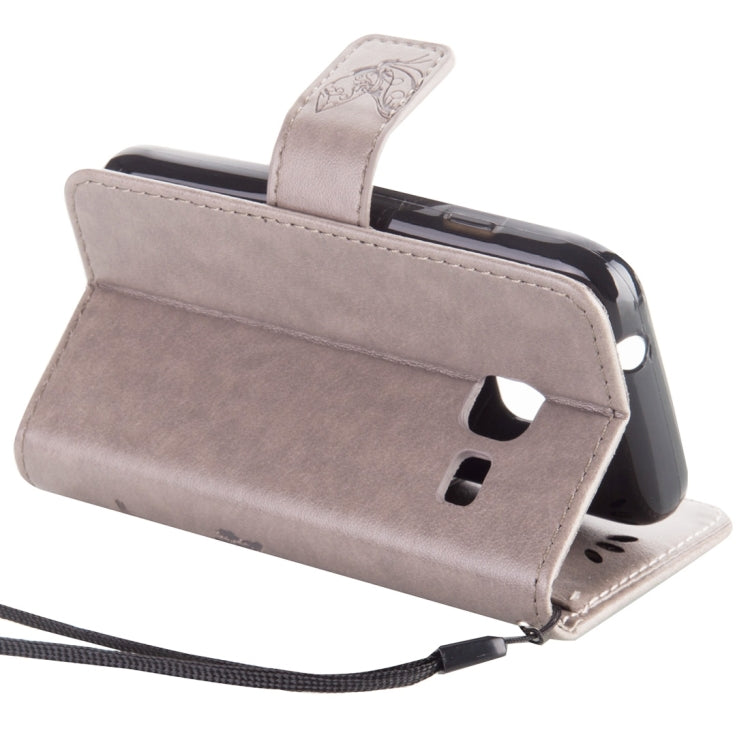 For Galaxy J1 Mini / J105 Crazy Horse Texture Printing Horizontal Flip Leather Case with Holder & Card Slots & Wallet & Lanyard