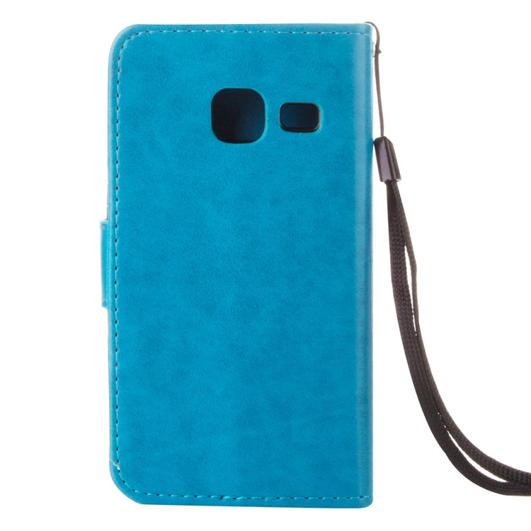 For Galaxy J1 Mini / J105 Crazy Horse Texture Printing Horizontal Flip Leather Case with Holder & Card Slots & Wallet & Lanyard