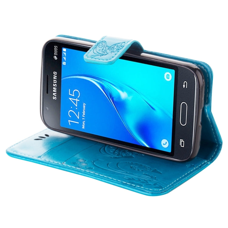 For Galaxy J1 Mini / J105 Crazy Horse Texture Printing Horizontal Flip Leather Case with Holder & Card Slots & Wallet & Lanyard