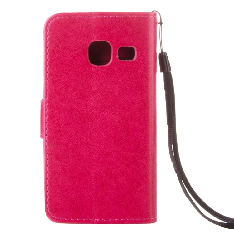 For Galaxy J1 Mini / J105 Crazy Horse Texture Printing Horizontal Flip Leather Case with Holder & Card Slots & Wallet & Lanyard