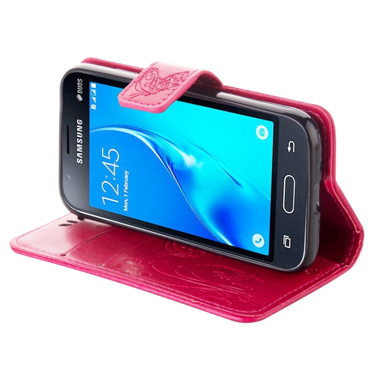 For Galaxy J1 Mini / J105 Crazy Horse Texture Printing Horizontal Flip Leather Case with Holder & Card Slots & Wallet & Lanyard