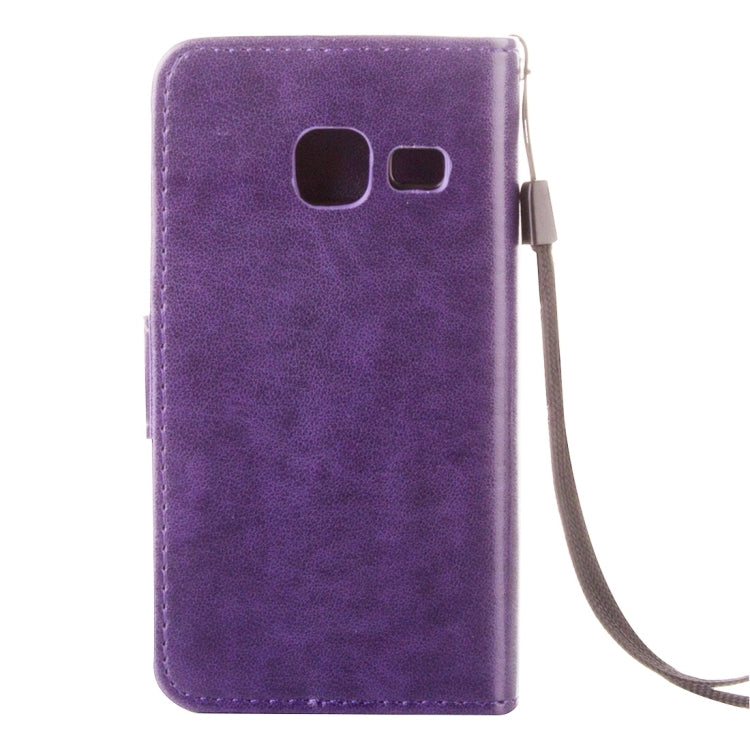 For Galaxy J1 Mini / J105 Crazy Horse Texture Printing Horizontal Flip Leather Case with Holder & Card Slots & Wallet & Lanyard