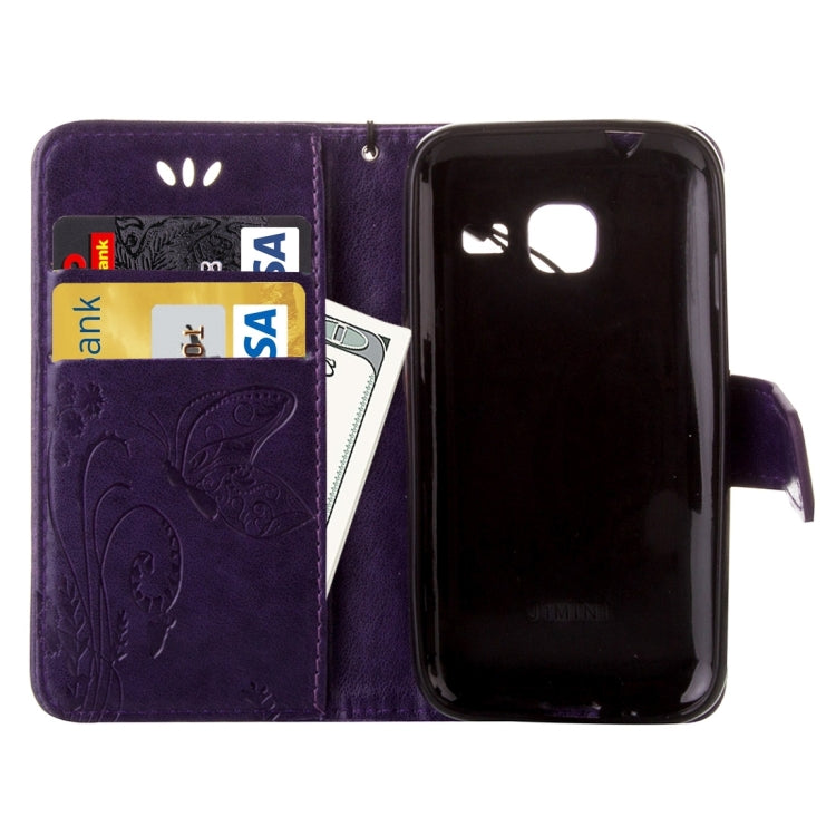 For Galaxy J1 Mini / J105 Crazy Horse Texture Printing Horizontal Flip Leather Case with Holder & Card Slots & Wallet & Lanyard